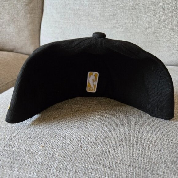 New Era 5950 Los Angeles Lakers 7 3/4 Men Basic Fitted  Black Logo Hat gf 112025 - Picture 7 of 8